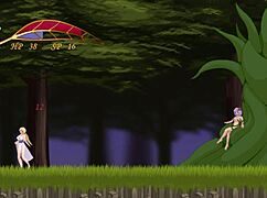 В лесу ведьмовская дева запутывается с щупальцами для дикой игры.