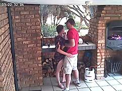 Spycam fångar par som knullar på naturreservatets veranda