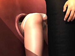 哇，看丽娜在狂野3D动作中！她的洞被猛干在西班牙字幕！