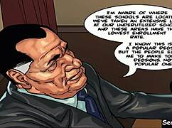 와! 사무실 비서 유니폼 입고 보스랑 스트레스 풀 섹스