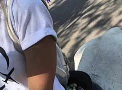 Outdoor Fun With Skinny Teen and Big Cock Action!