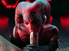 Hej, vill du dyka in i 3D Star Wars-sexscener med mig? Del 1 rockar!