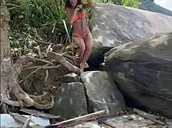 orgija na plaži, jebanje pred vsemi