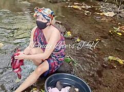 โย่ สแกนดัลพินายกับสาวน้อยน่ารัก 18+ เย็ดกลางแจ้งริมแม่น้ำ! 🌊