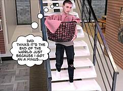 Dojrzała z dużymi cyckami i wielkim tyłkiem zdradza w dzikim komiksie 3D. Akcja z potworami się rozwija!