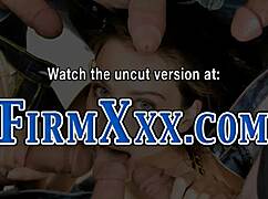 Большосисьчатая куколка словит липкую сперму после дикой ебли