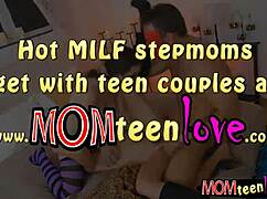 Hey, Sertai Milf Tetek Besar dan Remaja 18+ Comel untuk Threesome Panas!