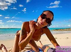 Ferie Strand Blowjob Bliver Til Vild Hotel Knepning