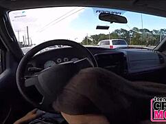 Fant, pofukal sem to majhno 18+ najstnico 18+ pokvarjeno na cesti POV 😜