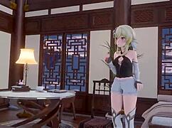 Pinksamas狂野之夜在Mondstadt展开，伴随着扶她Hentai动作