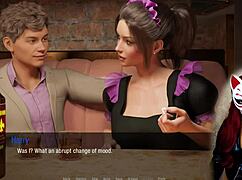 Я Кейт в своем рыжем милф-платье горничной с чулками для косплея