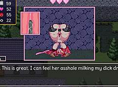 Noelle在游戏中努力尝试肛交内射和大屁股动作