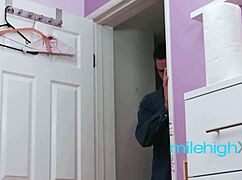 Tiny Blondie Gets Rough Fucked by Angry Man on Live Cam