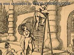 Винтажные эротические рисунки демонстрируют ретро чувственное искусство