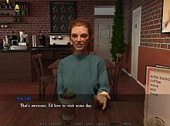 Prelepa blond lepotica hrepeni po jebanju v nudi anime igri