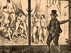 Ilustração erótica vintage traz charme retrô à vida. Estilo cartoon clássico encanta.