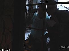 Lenna Rossin intensiivinen ensimmäinen DP anaali neljän kaverin kanssa ja kasvosuihku