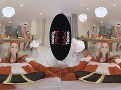 Blonde Hoes Perform Taboo Blowjobs In Virtual Orgy