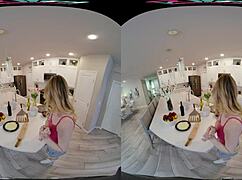 I crave Ailee Anne's petite shaved body for cowgirl riding in the kitchen.