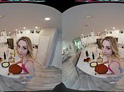 I crave Ailee Anne's petite shaved body for cowgirl riding in the kitchen.