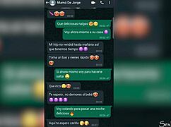 horny stepmom invites friend for home fuck via whatsapp