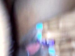 Caribbean wife enjoys intimate moment