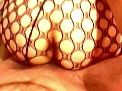 sexy girl in lingerie teases with anal blowjob