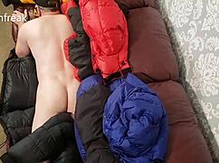 I messed up the north face baltoro leather sofa fun with four down jackets