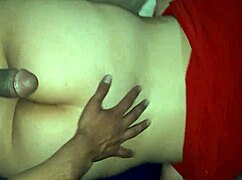 She masturbates to orgasm, cumshot on her ass.