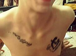 Redhead Amateur Couple's Dildo Ride and Blowjob