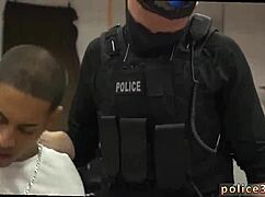 amatuer police officers get naked and have gay sex with boy grandpa