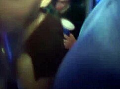 Watch this attention whore straddle and fuck at the college party