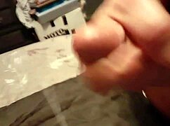 precum oozing from my cock 😏