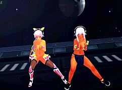 yoiyoi kokon girls dancing half naked, feeling erotic vibes