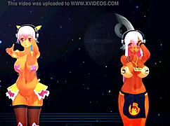 yoiyoi kokon girls dancing half naked, feeling erotic vibes