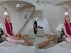 Virtual taboo double blowjob in cosplay 😈