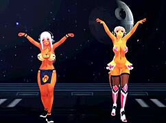 yoiyoi kokon girls dancing half naked, feeling erotic vibes