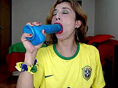 Brazilian prostitute gives intense blowjob