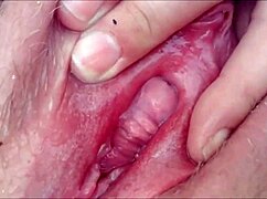 She's masturbating outdoors in closeup