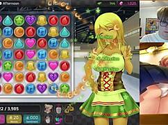 My stepsister anna chambers swallows cum with her big tits and phat ass