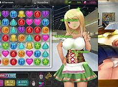 My stepsister anna chambers swallows cum with her big tits and phat ass