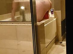 Thief catches wife riding dildo in shower 😏