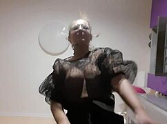 i guide you through jerking off with blonde femdom instructions