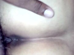 Wife on all fours taking deep vagina penetration