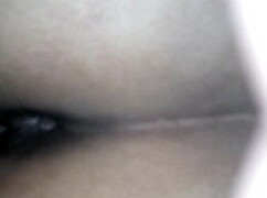 Wife on all fours taking deep vagina penetration