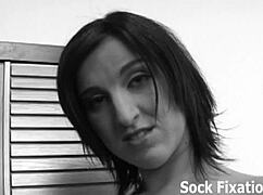 She commanded him to worship her feet before intense ass fucking.