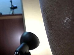 Ebony peaches in casting pov interview gets intense sex action with black stud!