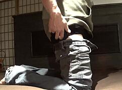 Stripping Crossdressed in Lingerie