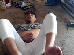 Lonely gay boy feels deep pleasure masturbating alone