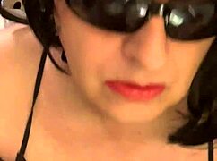 cd nikki lights up a cigarette and messes with fake cum on a casual night